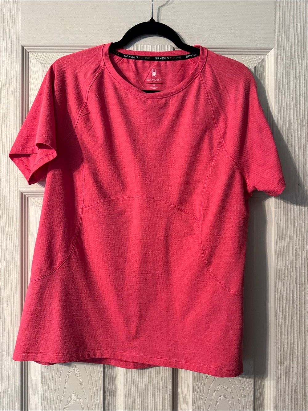Spyder Short Sleeve Performance Tee in Bright Pink
